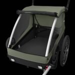 Remolque para niños Thule Courier Verde Vintage - Imagen 3