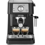 Delonghi – Cafetera monodosis De’Longhi Stilosa negra – Potencia 1100W – Presión 15 bares – Espumador de leche integrado – Depósito 1L – Image 5