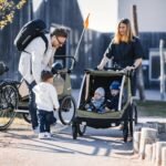 Remolque para niños Thule Courier Verde Vintage - Imagen 2