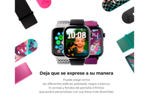 Smartwatch Savefamily Plus 2 Junior Plata Correa Tela Black Night – Image 5