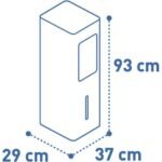 Climatizador evaporativo 90W para 30m² – Caudal de aire 1600m³/h – 5 velocidades y función swing – Depósito 9L – M Confort - Imagen 4