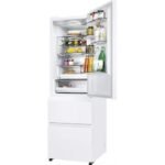 Haier – Frigorífico combi no frost E 185 cm 360L blanco – Puertas reversibles – Clase energética E – Diseño independiente – Image 2