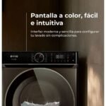 EVVO Lavadora 12 kg Nova Q12x, 1400 rpm, Clase A, Motor Inverter eDRIVE, 14 programas, vapor Steam Wash, lavado rápido 15', inox. – Image 2
