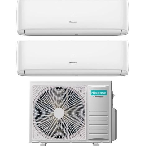 hisense dual split inverter aire acondicionado hi-comfort serie 12+12 con 3amw72u4rfa r-32 wi-fi integrado 12000+12000 - nuevo