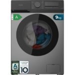 Cecotec Lavadora Carga Frontal 9Kg Bolero DressCode 9450 Inverter Steel, 1400 rpm, 16 programas, Clase A-10%
