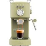 Cecotec – Cafetera espresso compacta 1100 W – 20 bares de presión – Espumador orientable – Sistema Thermoblock para calentamiento rápido