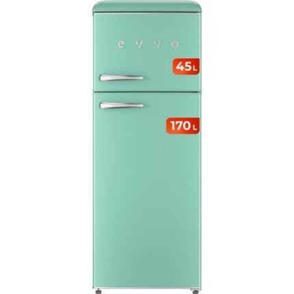 Refrigerador evvo f45 vintage capacidad 215 litros