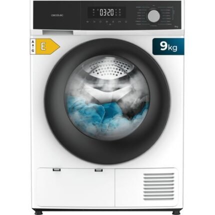 Cecotec – Secadora de ropa bomba de calor 9Kg – Clase A++ – Control táctil – 15 programas – Tecnología Heat Pump – Función Silence