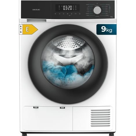 Cecotec – Secadora de ropa bomba de calor 9Kg – Clase A++ – Control táctil – 15 programas – Tecnología Heat Pump – Función Silence