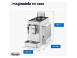 Cafetera superautomática – De’Longhi Rivelia EXAM440.35.W, 1450 W, 19 bar, Molinillo integrado, Espumador leche, Táctil, 4 perfiles, 8 recetas, Blanco – Image 2