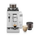 Cafetera superautomática – De’Longhi Rivelia EXAM440.35.W, 1450 W, 19 bar, Molinillo integrado, Espumador leche, Táctil, 4 perfiles, 8 recetas, Blanco