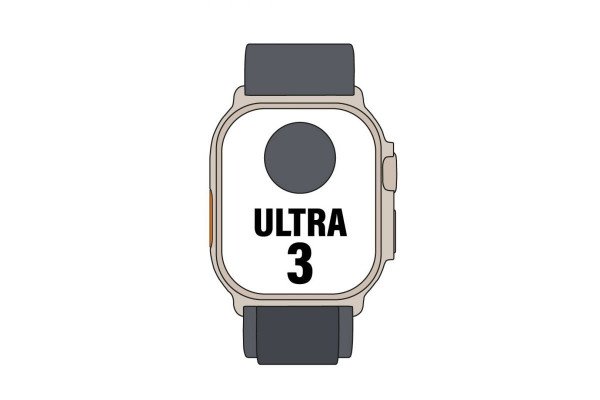 Apple Watch Ultra 3/ Gps/ Cellular/ 49Mm/ Caja Titanio Negro/ Correa Loop Alpine Negra L