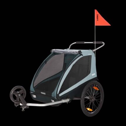 Remolque para bicicletas Thule Coaster XT Kids, azul claro
