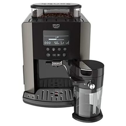 CAFETERA SUPERAUTOMATICA KRUPS EA819E QUATRO FORCE ARABICA LATTE PEWTER