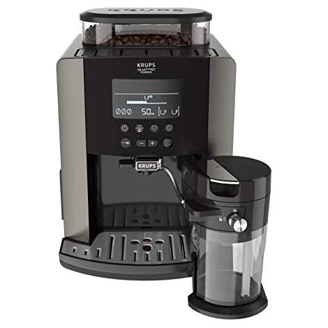 CAFETERA SUPERAUTOMATICA KRUPS EA819E QUATRO FORCE ARABICA LATTE PEWTER