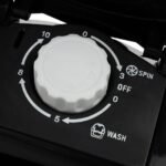 Mini lavadora portátil multifunción con cesta de centrifugado, color negro – Image 3