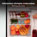 Cecotec – Frigorífico retro 2 puertas 86L – 89,3cm alto x 48,7cm ancho – Luz LED y bandejas de cristal – Clase energética E – Image 3