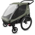 Remolque para niños Thule Courier Verde Vintage