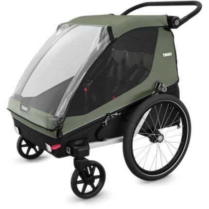 Remolque para niños Thule Courier Verde Vintage