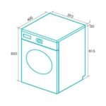 Edesa EWF-6000 WH - Lavadora Carga Frontal 6 Kg 1000 Rpm D Blanco Con Tapa Desmontable – Image 3