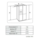 Frigorífico americano Samsung RF48A400EB4/EF – 488 L, No Frost, Grafito – Image 8