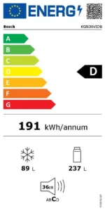 Bosch KGN36VIDB Frigorífico 186 cm. – Image 5