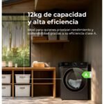 EVVO Lavadora 12 kg Nova Q12x, 1400 rpm, Clase A, Motor Inverter eDRIVE, 14 programas, vapor Steam Wash, lavado rápido 15', inox. – Image 5