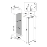 Frigorífico 1 puerta integrable Whirlpool WHSD18A013C1 – 177 cm, 306 L, Clase E – Image 8