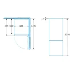 Frigorífico combi Balay 3KFC869NI – Total No Frost, Cristal negro, 203 cm – Image 7