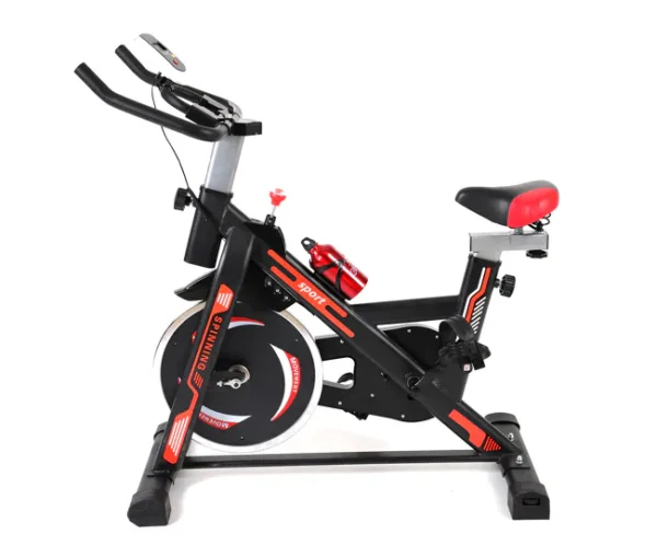 Pro Indoor Spinning Bike, bicicleta estática para cardio intensivo. Ideal para entrenamientos de alta resistencia y tonificación.