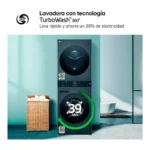 Torre de lavado y secado LG WT1210BBF – 12 kg, 10 kg, 1400 rpm – Image 7