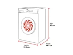 Lavadora carga frontal - Miele WWI880 WCS 125 Gala Edition, 9 kg, 1600 rpm, 25 programas, WiFi, Blanco - Imagen 4